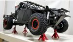 ⁦RC Jack Stand, Exquisite RC Car Lifting Jack Height Mini Steel Material For 1/10 RC Crawler⁩ - الصورة ⁦3⁩