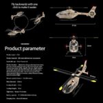 ⁦C123 RC Helicopter 6CH Single-Rotor Gyroscopic Flying Aircraft Model   هليكوبتر⁩ - الصورة ⁦7⁩