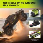 ⁦Rlaarlo ROG14-B Brushless Monster Truck Black 1/14 SPEED 70-100KPH⁩ - الصورة ⁦6⁩