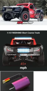 ⁦Udi 1002se Youth V2 Version 1:10 High-Speed 4wd Remote Control Car Rc Adult Professional Short Card Brushless Off-Road Vehicle⁩ - الصورة ⁦10⁩
