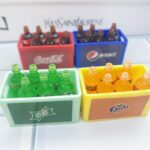 ⁦Simulation Mini Soft Drink Bottle Can Set 6pcs & Box Decoration Fake Props Accessory for RC Crawler Car⁩ - الصورة ⁦5⁩