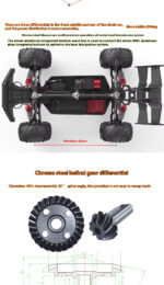 ⁦XLF F28 4WD RTR 1/10  RC Car Brushless Waterproof 70KM/H Off-Road Truck Full Proportional Vehicles⁩ - الصورة ⁦4⁩