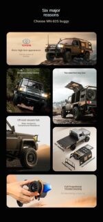 ⁦MN82-S LC79 1/12 Full Scale Rc Pickup Truck Four-Wheel Drive Climbing Car Off-Road Vehicle Toys⁩ - الصورة ⁦9⁩
