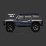 ⁦YIKONG YK4107 Green 1/10 4WD RC Car Rock Crawler Two Speed Differential Lock LCG Chassis Tank Turn LED Lights Off-Road Climbing Truck⁩ - الصورة ⁦2⁩