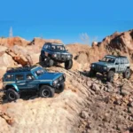 ⁦YIKONG YK4107 Green 1/10 4WD RC Car Rock Crawler Two Speed Differential Lock LCG Chassis Tank Turn LED Lights Off-Road Climbing Truck⁩ - الصورة ⁦3⁩