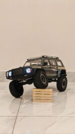 ⁦YIKONG YK4107 Green 1/10 4WD RC Car Rock Crawler Two Speed Differential Lock LCG Chassis Tank Turn LED Lights Off-Road Climbing Truck⁩ - الصورة ⁦7⁩