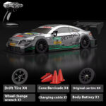 DC199A RC Drift Car 1/16 Scale 4WD 30+KM/H High Speed Vehicle with LED Lights, سيارات درفت