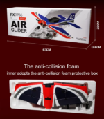 ⁦Glider FX9706 550mm Wingspan 6CH Built-in Gyro 3D/6G Switchable EPP RC Airplane RTF Compatible DSM SBUS⁩ - الصورة ⁦7⁩