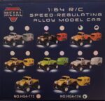 ⁦Mini Rc Monster Truck, 1:64 Scale Monster Truck RC Car with Lights, Mini Monster Truck Rc Car with Trailer⁩ - الصورة ⁦2⁩