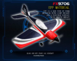 ⁦Glider FX9706 550mm Wingspan 6CH Built-in Gyro 3D/6G Switchable EPP RC Airplane RTF Compatible DSM SBUS⁩ - الصورة ⁦3⁩