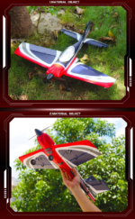 ⁦Glider FX9706 550mm Wingspan 6CH Built-in Gyro 3D/6G Switchable EPP RC Airplane RTF Compatible DSM SBUS⁩ - الصورة ⁦5⁩