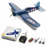 VOLANTEXRC Brushless 4CH RC Plane Corsair F4U 500mm 76803 2.4GHz Remote Control Airplane Fighter RTF with 6-Axis Gyro