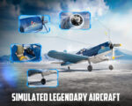⁦VOLANTEXRC Brushless 4CH RC Plane Corsair F4U 500mm 76803 2.4GHz Remote Control Airplane Fighter RTF with 6-Axis Gyro⁩ - الصورة ⁦4⁩