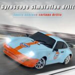 ⁦LDRC LD1898 1/18 RC Drift Car 2WD metal shell RWD Porsche with Gyro LED Light On-Road Full Proportional Alloy⁩ - الصورة ⁦6⁩