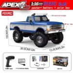 ⁦1/16 RC Pickup Truck, 4WD 15KM/H High Speed RC Off Road Crawler with LED Lights (HB-R16)⁩ - الصورة ⁦3⁩